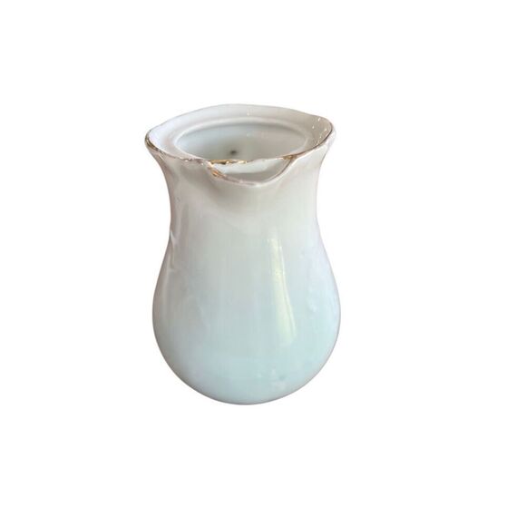 Vintage Cloud Creamer Gold Blue White 535 Mark 4 Inch Unique Collectors Piece - Picture 10 of 13